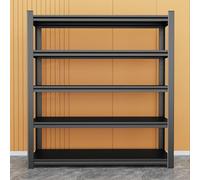 WJFTODAY Estantería para Tiendas, estantería de Almacenamiento de Metal, Expositor de 5 nocina, Armario, lavandería, baño, despensa, estanterías Resistentes (90 x 30 x 160 cm/35,4 x 12 x 63 Pulgadas)