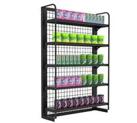 WJFTODAY Estantes para Verduras de supermercado, Estante de exhibición de Almacenamiento efrigerios, Organizador de supermercado/Oficina/Venta minorista/refrigerios con Etiquetas y Ganchos, Storge Ch