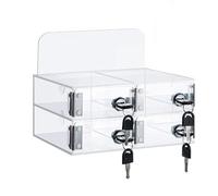 WJFTODAY Gabinete de Seguridad acrílico para teléfonos celulares, Ideal para aulas y gimn Taquillas de Almacenamiento seguras para teléfonos móviles y soluciones de Seguridad para Espacios reducidos.