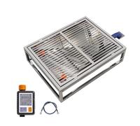 WJFTODAY Inodoro para perros de acero inoxidable, inodoro para mascotas, inodoro automático para perros, caja de arena para perros, inodoro recto a través de la alcantarilla para perros (60 x 40 cm)