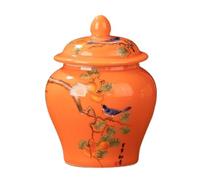 WJFTODAY Jarrón Decorativo de Jengibre, jarrón de cerámica, jarrón de Jengibre, jarrón dejengibre, jarrón de Flores de Porcelana para Mesa, Sala de Estar, tarros de Jengibre, Tarro de Almacenamiento.