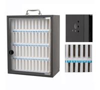 WJFTODAY Taquilla de Acero de Pared para teléfonos, con Cerradura de combinación de 48 bifonos, con Cerradura de combinación de 48 bits, para Guardar teléfonos móviles y Dispositivos en conferencias.