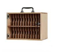 WJFTODAY Taquilla de Madera para teléfono móvil con Llaves y cerraduras Independientes, CS Independientes, Caja de Almacenamiento de Pared para Oficina, Aula, Gimnasio, compacta (29,5 x 21 x 21,9 cm)