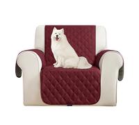 WJHDWYD Funda de sofá de 2 plazas con reposabrazos Reversible Antideslizante, Resistente a Las Manchas, antiarañazos, for Perros y Gatos, Moderna Funda de sofá(Rosso,1 Posto)