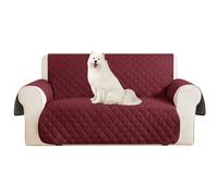 WJHDWYD Funda de sofá de 2 plazas con reposabrazos Reversible Antideslizante, Resistente a Las Manchas, antiarañazos, for Perros y Gatos, Moderna Funda de sofá(Rosso,2 Posti)