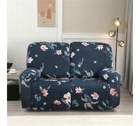 WJHDWYD Funda De Sofá Relajante Reclinable Elástica De 2 Plazas, Funda De Sofá Relajante Reclinable Universal con Bolsillos, Funda De Silla Lavable De 6 Piezas(Foglia Di Fiori)