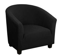 WJHDWYD Funda elástica for sillón Chesterfield, Funda for sillón de cóctel, Silla Antideslizante de Jacquard Universal extraíble y Lavable(Nero)