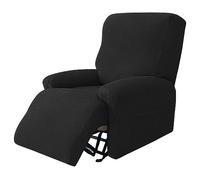 WJHDWYD Funda for Sillón Relax Reclinable Elástica de 4 Piezas for 1 Plaza, Tejido Jacquard Suave Funda for Sillón Relax Reclinable Eléctrico(Nero,1 posto)