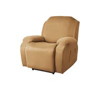 WJHDWYD Funda for sillón Relax reclinable eléctrico Universal, Funda elástica for sillón de 2 Plazas con Bolsillos, Relax Lavables extraíbles(Cammello,1 Posto)