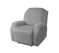 WJHDWYD Funda for sillón Relax reclinable eléctrico Universal, Funda elástica for sillón de 2 Plazas con Bolsillos, Relax Lavables extraíbles(Grigio,1 Posto)