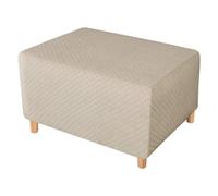 WJHDWYD Funda otomana elástica, Funda Rectangular Cuadrada for reposapiés, otomana Suave de Jacquard, Protector de sofá Lavable Antideslizante for Sala de Estar(Cachi,X-Grande)