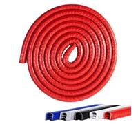 WJHVNH Protector Borde Puerta Auto para Ram 1500 2019 2020 2021 2022 2023 2024 2025 2026, 10m Tira De Sellado Tiras de Parachoques Goma con Clips Metal Incorporados,Red