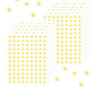 WJIAAA 5440 unidades/50 hojas de pegatinas de estrellas, 8 mm, pequeñas pegatinas de lámina dorada, estrellas autoadhesivas, mini pegatinas para niños, profesores, estudiantes, recompensas
