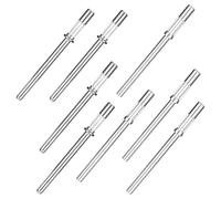 WJIAAA Pequeñas brocas de mandril para bandas de lijado, 8 unidades de mini mandril de 3,1 mm, brocas de uñas para taladro eléctrico, máquina de limar, herramienta de manicura y pedicura