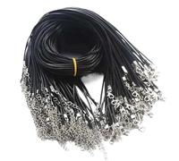 WJIAYAO Cordón Trenzado de Cuero Collar de Cadena Cuero Hecho a Mano, Ajustable, con Trenza, Cuerda, Colgante, Accesorios, Cierre, cordón, Collares