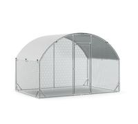 WJIAYAO Gallinero de Metal Gallinero Grande de Metal con Acceso for gallineros, Ideal for Patios al Aire Libre(4x3x2m Dome)