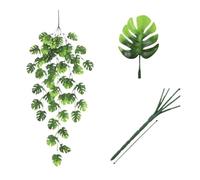 WJIAYAO Hoja Artificial de Vid Enredaderas Artificiales de Hojas Verdes Colgantes for Sala Estar, decoración Interior y Exterior, Patio, Boda, Fiesta(Turtle Dorsal Leaf)