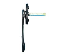 WJIAYAO Manija de Puerta de Balcón Puerta plegable de aleación zinc, manijas finas en forma espada, amplia aplicación, confiable Maneta para Ventanas Oscilobatientes(Black)