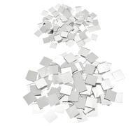 WJIAYAO Mosaicos Azulejos de Mosaico con Espejo de Cristal Cuadrado pequeño, Pegatina de Pared for Manualidades DIY, Materiales de decoración del hogar, 100~500 Piezas(Brown,15MM_200PCS)