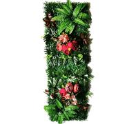 WJIAYAO Paneles de Pared de Césped Artificial Panel de Rosas Artificiales for decoración del hogar, 40 x 120 cm, Cubierto con Estera Paja(Color11)