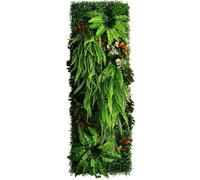 WJIAYAO Paneles de Pared de Césped Artificial Panel de Rosas Artificiales for decoración del hogar, 40 x 120 cm, Cubierto con Estera Paja(Color9)