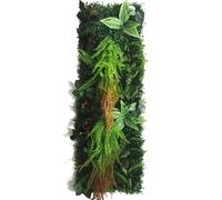 WJIAYAO Paneles de Pared de Césped Artificial Panel de Rosas Artificiales for decoración del hogar, 40 x 120 cm, Cubierto con Estera Paja(Color13)