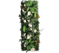 WJIAYAO Paneles de Pared de Césped Artificial Panel de Rosas Artificiales for decoración del hogar, 40 x 120 cm, Cubierto con Estera Paja(Color30)