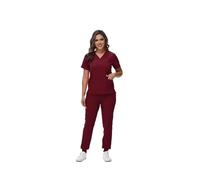 WJIAYAO Uniforme Sanitario Unisex Uniforme médico y de enfermería, Duradero, Dental, pediátrico, Secado rápido, for Servicios atención médica(Color 3,M)