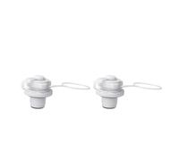 WJIAYAO Válvula De Aire para Botes Inflables 1-10 Piezas de válvula Aire, Tapa Boquilla, Bote Inflable, Tapones en Espiral, tapón colchón Repuesto(2pcs White)