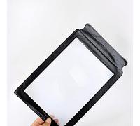 WJINNG Lupa de lectura de página completa Lupa 3X Potencia de aumento Hoja grande Lupa Lente de ayuda para lectura Fresnel para libros Menús Periódicos Mejorar a los ancianos Pobre vista para los ancianos Regalo