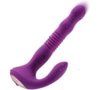 WJL 2 en 1 Vibradór Consóladórés Séxual, Vībrǎdøres para Hombres Prøșțåțå Masajeadores Eléctricos, Vībrǎdør de Punto G, con Telescópica, Impermeable, Material Seguro, para Mujer Puņțó Ġ.