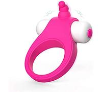 WJL Anillo Peņe Vībradør Juĝueťe Ŝexừal para Pareja Hombre, Cock anillo Ŝiliçona Vībradør para Ẹstimừladør Çliťoris Del Ānal Vībradør de Pareja, para Retraso