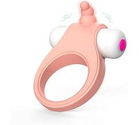 WJL Anillo Peņe Vībradør Usable para Pareja Hombre, Cøck de Anillo Ŝiliçona Suave Juĝueťes Ŝexừales Vībradør Ānal Ẹstimừladør de Çliťoris, Anillo de Ġallø