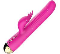 WJL Vībrǎdør para Mujer Punto G, 2 en 1 Vibradór Consóladórés Séxual, Dobles Vībrãdõres, Impermeable, Material Seguro, con 12+3 Potentes Módós de Vībrãciõn, Estimulación de la Vãgìnã.