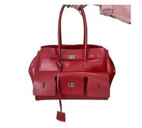 WJLYDM Bolso de mano gran capacidad con diseño alas, ante negro, plateado y dorado, cierre moderno Para Negocios, Escuela, Viajes