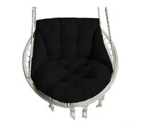 WJLYDM Cojín Colgante for Hamaca de jardín, con Relleno algodón Resistente(Black)