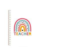 WJLYDM Cuaderno Espiral A5 De 3 Piezas, Notas Con Diseño Arcoíris, For Enseñar, Inspirar, Amar, Escribir, Diario(Color-7)