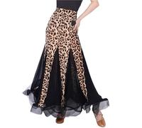 WJLYDM Falda Flamenca for Mujer, de Moda, Plisada, for Baile salón, vals, Larga, con Retazos(Color2,XL)