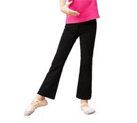 WJLYDM Pantalones De Baile Elásticos Acampanados For Niñas Y Niños, Largos, Ballet(Modal,Height 130-140cm)