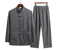 WJLYDM Ropa Tradicional Holgada, Traje Tang, Ropa de Kung Fu, Retro, Unisex, Tai Chi, Cintura elástica, Ropa de Estar por casa de Viscosa, Talla 4XL(Color 06,L (57.5-70kg))