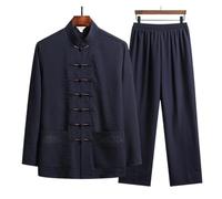 WJLYDM Ropa Tradicional Holgada, Traje Tang, Ropa de Kung Fu, Retro, Unisex, Tai Chi, Cintura elástica, Ropa de Estar por casa de Viscosa, Talla 4XL(Color 05,L (57.5-70kg))