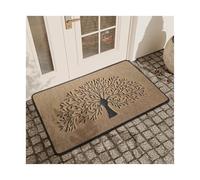 WJLYDM Tapetes de Terciopelo Cristal Sencillos for Puerta Entrada, hogar, pies, baño, absorbentes para Puerta De Casa, Entrada, BalcóN, JardíN