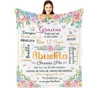 WJMSDK Manta Regalos para Abuela, Mi Abuela Manta Personalizada, Franela Mantas Regalo Abuela, Regalos De Cumpleaños para Abuela, Mejor Regalo, Manta De Forro Polar Súper Suave