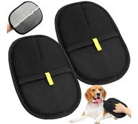 WJMY 2 guantes magnéticos de piel, removedor de pelo de mascotas, principio electrostático, quitapelusas, cepillo para pelo de mascotas para mascotas, sofás y alfombras