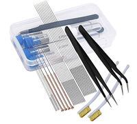 WJMY Kit de Limpieza de Boquilla de Impresora 3D agujas de limpieza 32 Piezas 0.15 mm, 0.25 mm, 0.35 mm, 0.4 mm, 0.5 mm, 0.6 mm, 0.8 mm
