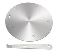 WJMY Placa adaptadora de inducción de 24 cm de diámetro, placa de inducción para ollas normales, de acero inoxidable, con mango extraíble, placa adaptadora para cocina de inducción, distribución