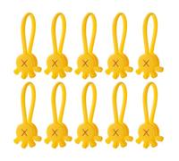 WJnflQN Bridas magnéticas de silicona, encuadernación magnética, 10 organizadores de cables de silicona en forma de palmera, clips para marcadores, imanes de, bridas, organizador de alambre