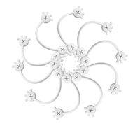 WJnflQN Bridas magnéticas para cables, 10 bridas giratorias de silicona en forma de palma, clips para marcadores, imanes para, bridas, organizador de alambre reutilizable para el