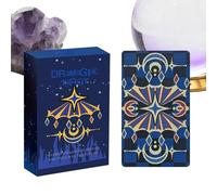 WJnflQN Cartas de tarot, baraja de 78 piezas para noches familiares y adivinación del destino | Juego de mesa de adivinación | Para niños adultos buscadores espirituales practicantes de meditación