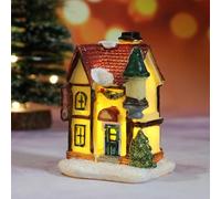 WJnflQN Casa de Navidad LED,la decoración de Casas para Árboles De Navidad | Christmas Village LED House Luz de Noche Flexible Multifuncional para casa de para Regalos